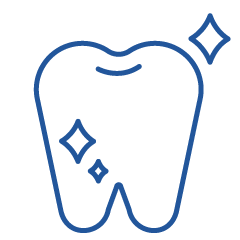 綺麗な歯のアイコン