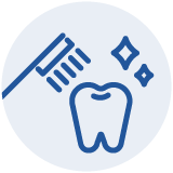 歯のクリーニングのアイコン