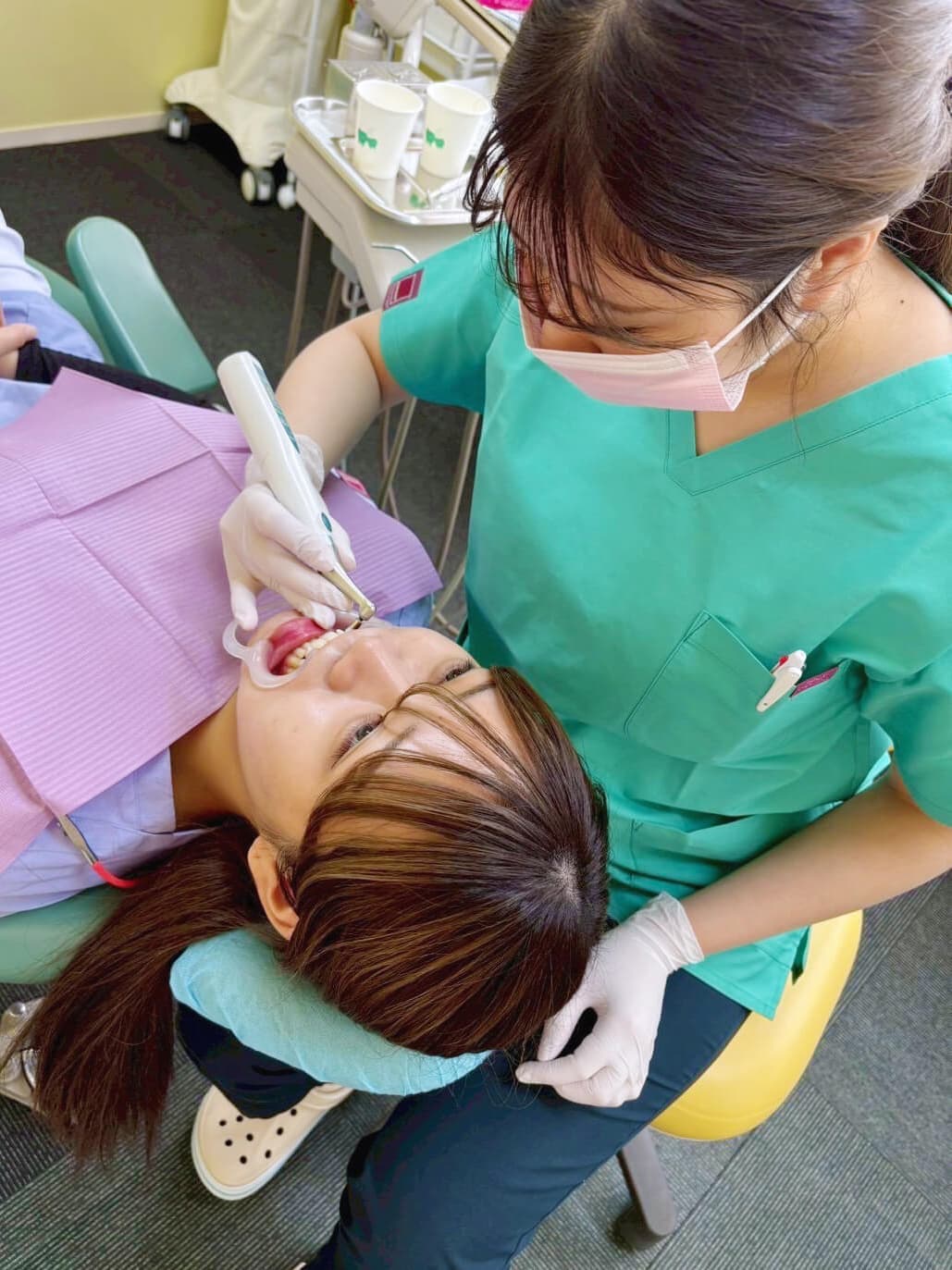 クリーニングの様子